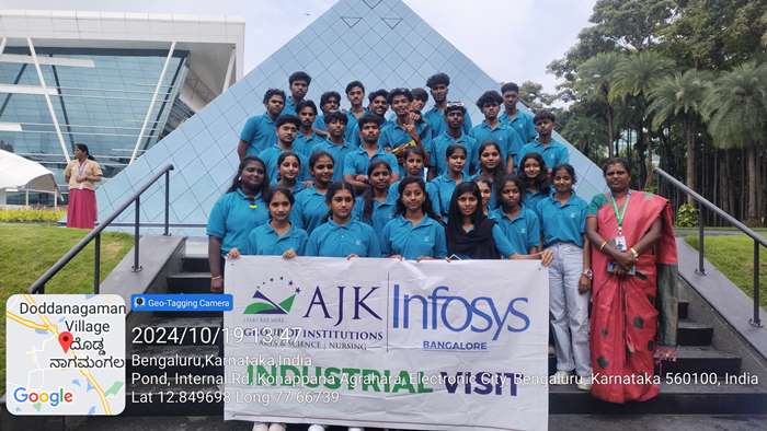 AJK College Students industrial visit to Infosys Bangalore 11